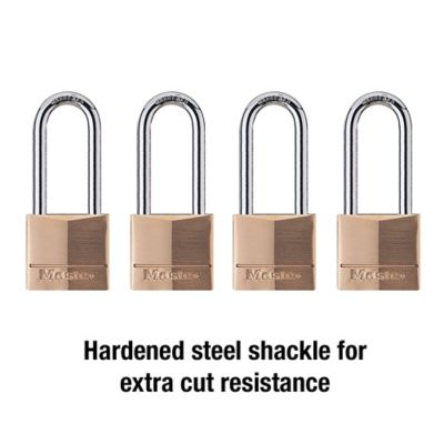 Image showing  2 in. Shackle Solid Body Padlocks, 4-Pack