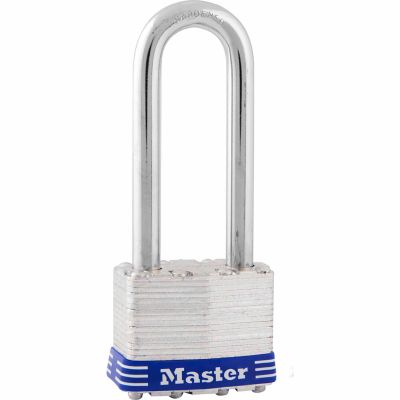 Master Lock 5/16 in. Diameter Shackle Laminated Steel Padlock, 2 in. Shackle