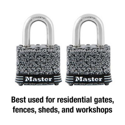 Image showing  3/4 in. Shackle Rust-Oleum Certified Padlocks, 2-Pack