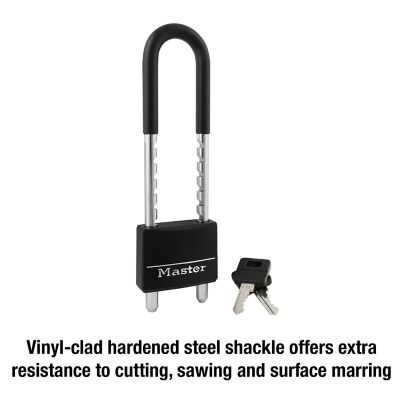 Image showing  2-3/8 in. to 5-15/16 in. Shackle Covered Solid Body Padlock