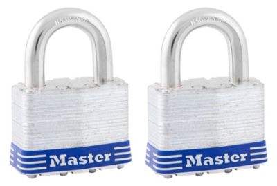 Master Lock 1 in. Laminated Steel Padlocks, 2-Pack