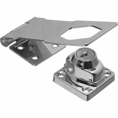 National Hardware N206-953 827 Keyed Hasp Lock, Chrome