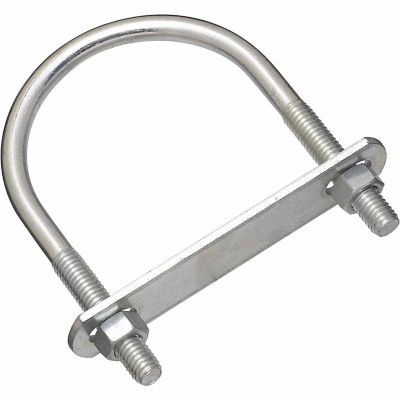 National Hardware 3/8 in. x 3 in. x 4-1/2 in. Zinc Plated N222-216 2190 U-Bolt, Zinc Plated