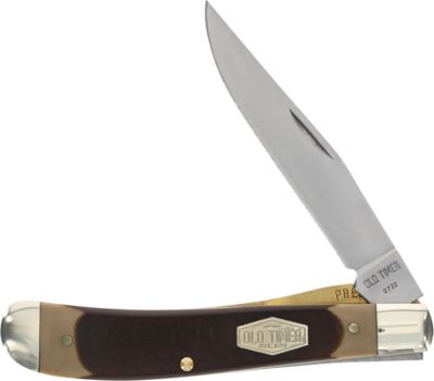Old Timer 3.13 in. Gunstock Trapper Lockblade Folding Pocket Knife, 194OT
