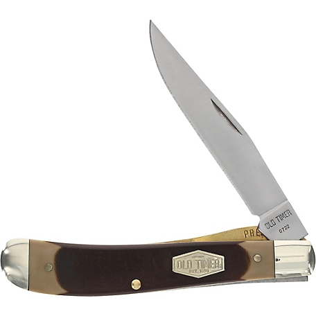 Old Timer 3.13 in. Gunstock Trapper Lockblade Folding Pocket Knife