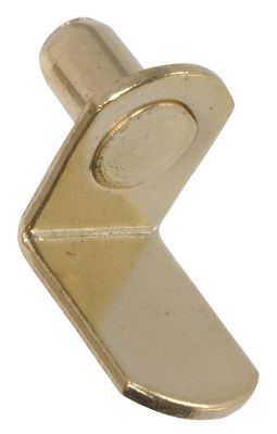 Hillman Brass Plated Metal Square Shelf Pins M5, 4 pk.