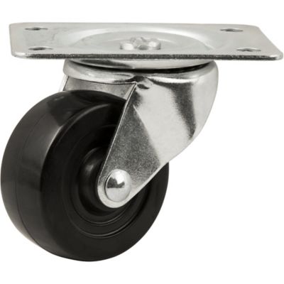 Waxman 2-1/2 in. 175 lb. Capacity Titan Heavy-duty Rubber Swivel Plate Caster