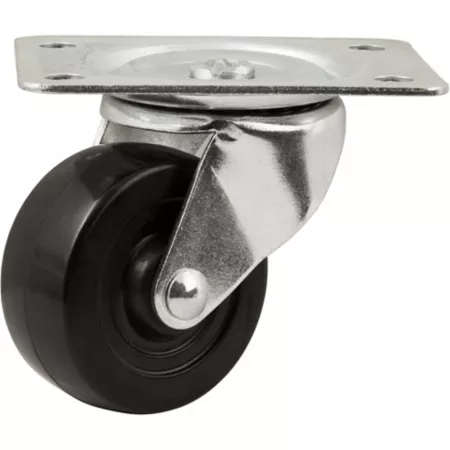 Waxman Titan Heavy Duty Rubber Swivel Plate Caster 2-1/2 in Capacity 175 lb Capacity Casters