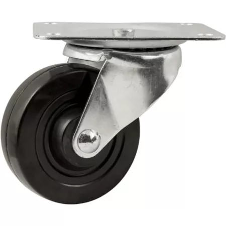 Waxman Titan Heavy Duty Rubber Plate Caster 4 in Capacity 300 lb Capacity Swivel Casters