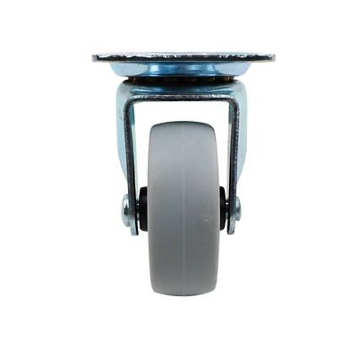 Image showing  2 in. 90 lb. Capacity Titan TPR Rubber Plate Caster, Swivel