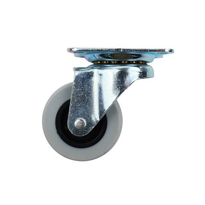 Image showing  2 in. 90 lb. Capacity Titan TPR Rubber Plate Caster, Swivel