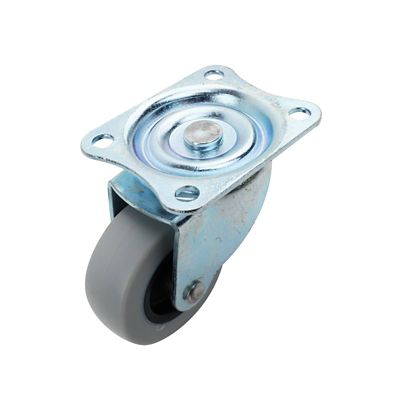 Image showing  2 in. 90 lb. Capacity Titan TPR Rubber Plate Caster, Swivel