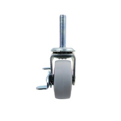 Image showing  2 in. 80 lb. Capacity Titan TPR Rubber Stem Caster with Brake