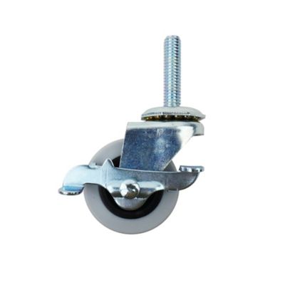 Image showing  2 in. 80 lb. Capacity Titan TPR Rubber Stem Caster with Brake