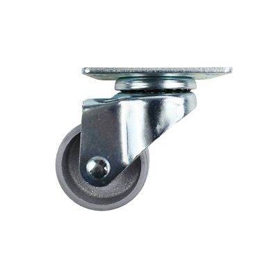 Image showing  2 in. 90 lb. Capacity Titan TPR Rubber Plate Caster, Rigid