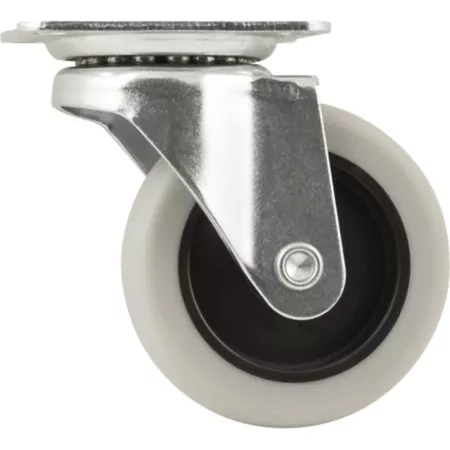 Waxman 3 in Titan TPR Rubber Plate Caster 110 lb Capacity Swivel Casters