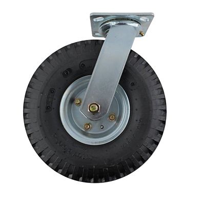 Image showing  4 in. 250 lb. Capacity Titan TPR Rubber Plate Caster, Swivel