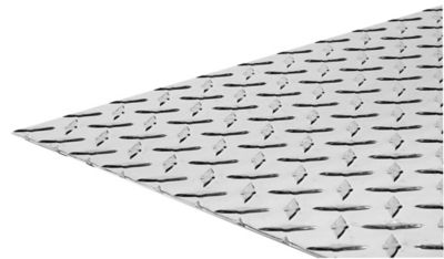 Hillman SteelWorks Tread Plate Bright Aluminum (0.100in. x 12in. x 24in.)