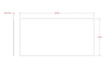 Image showing  SteelWorks 12 in. x 24 in. Aluminum Sheet