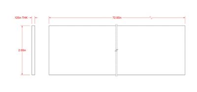 Image showing  SteelWorks 1/8 in. x 2 in. x 6 ft. Weldable Steel Flat