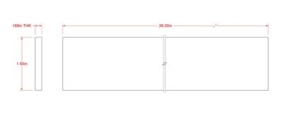 Image showing  SteelWorks 3/16 in. x 1-1/2 in. x 3 ft. Weldable Steel Flat