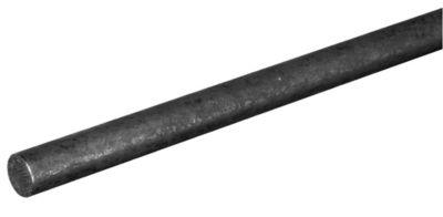 Hillman SteelWorks Weldable Solid Hot-Rolled Steel Rod (3/8in. x 3')