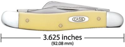 Image showing  2.55 in. Synthetic Medium Stockman Pocket Knife, Yellow