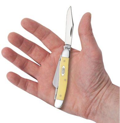 Image showing  2.55 in. Synthetic Medium Stockman Pocket Knife, Yellow