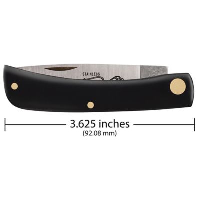 Image showing  2.8 in. Smooth Synthetic Sod Buster Jr. Knife, Black