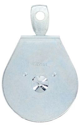 Hardware Essentials 3 in. Single Swivel Pulley, Zinc Plated, 322826