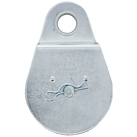 Hillman Hardware Essentials 3 in. Single Fixed Pulley, Zinc Plated