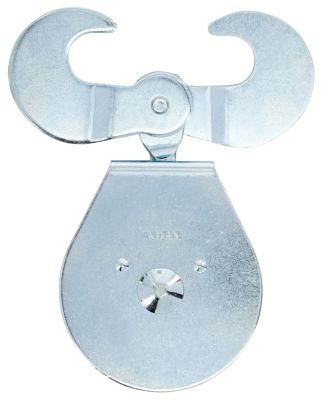 Hardware Essentials 3 in. Single Scissor Pulley, Zinc Plated, 322827