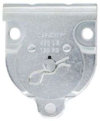 Hillman Hardware Essentials 1-1/2 in. Wall/Ceiling Mount Single Pulley, Zinc Plated