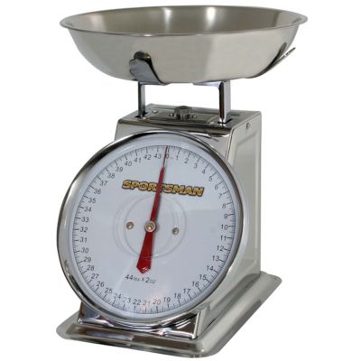 Sportsman 44 lb. Stainless Steel Dial Food Scale, 10.5 in. x 10.5 in. x  12.5 in.