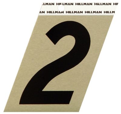 Hillman 3 in. Angle-Cut Aluminum Number 2