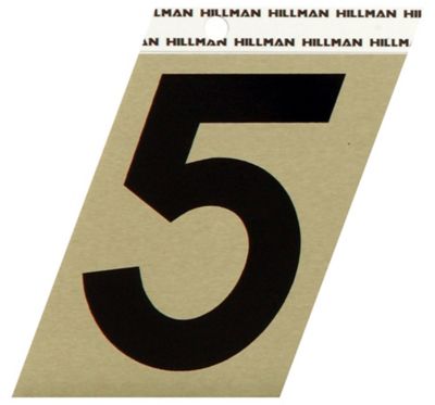 Hillman 3 in. Angle-Cut Aluminum Number 5