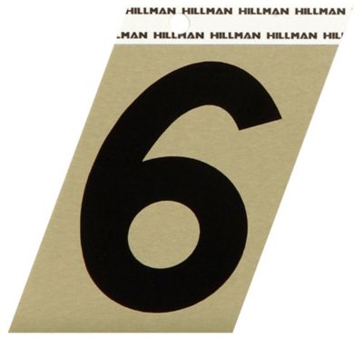 Hillman 3 in. Angle-Cut Aluminum Number 6