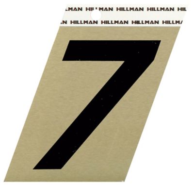 Hillman 3 in. Angle-Cut Aluminum Number 7