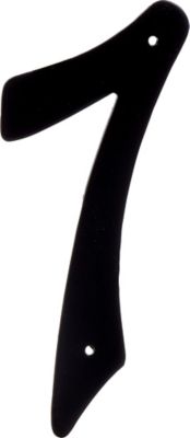 Hillman 4 in. Nail-On Black Aluminum Number 7
