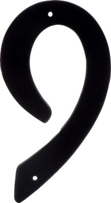 Hillman 4 in. Nail-On Black Aluminum Number 9