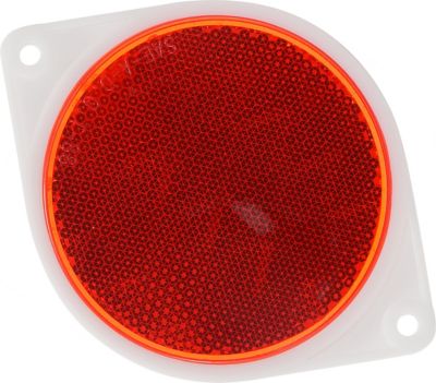 Image showing  Adhesive Reflectors, 3 in., Red, 2-Pack