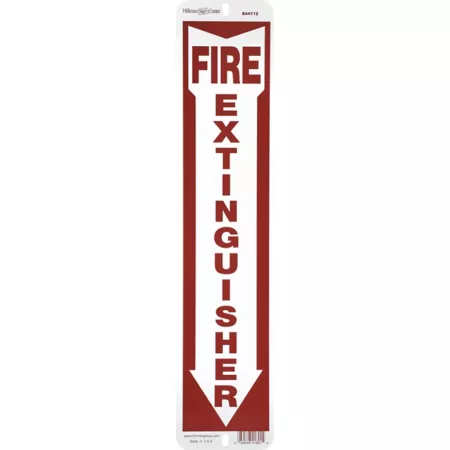 Hillman Fire Extinguisher Sign 4 in x 18 in. Safety Signs