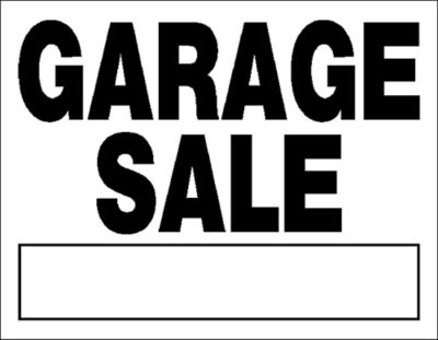 Hillman Garage Sale Sign, 14 in. x 18 in.