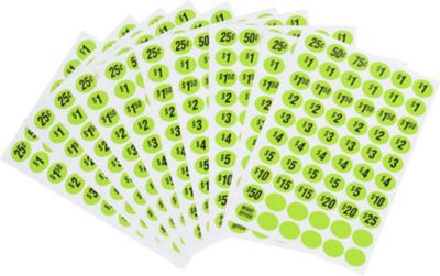 Image showing  Pre-Priced Garage Sale Labels, 600-Pack