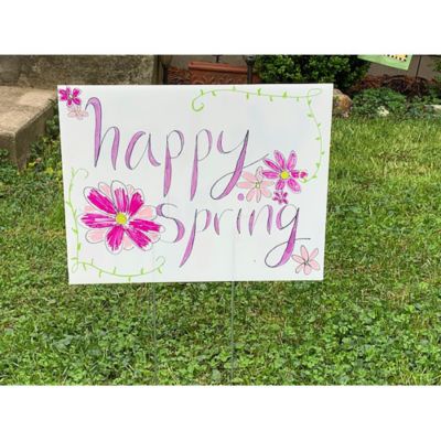 Image showing  Corrugated Plastic Blank Sign, 14 in. x 18 in., White