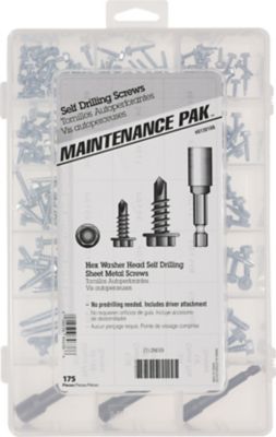 Hillman Self Drilling Hex Head Sheet Metal Screws Kit