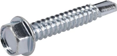 Image showing  Hex Head Self-Drilling Sheet Metal Screws Kit, 199-Pack