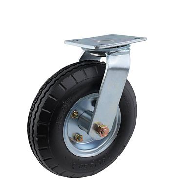 Image showing 3 th Shepherd 8 in. 310 lb. Capacity Titan Pneumatic Plate Caster, Swivel