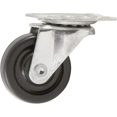 Waxman 1-1/2 in. 40 lb. Capacity Titan Heavy-Duty Rubber Plate Caster, Swivel