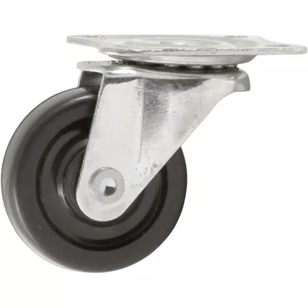 Waxman Titan Heavy Duty Rubber Plate Caster 1-1/2 in Capacity 40 lb Capacity Swivel Casters